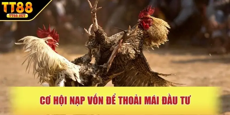 Cơ hội nạp vốn để thoải mái đầu tư